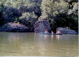 canoeing on the brazos