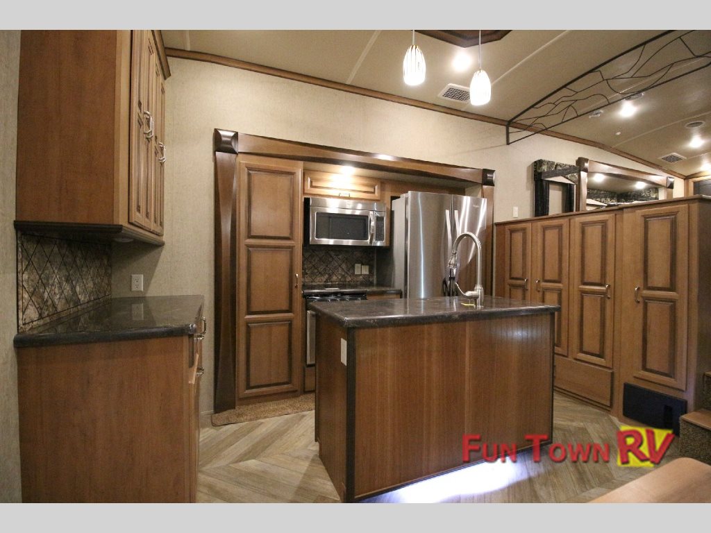 Forest River Cedar Creek Hathaway Edition 38FL6 Fifth Wheel Kitchen