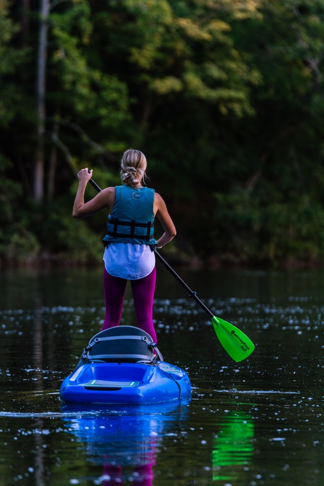 paddle boarding