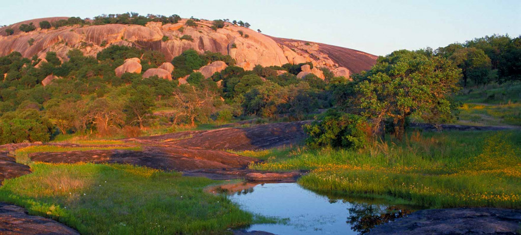 enchanted rock during the summer